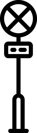 Road Sign Line Art Svg Vector, Free Vectors File